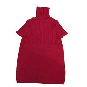 Axcess Women's Red Short Sleeve Turtleneck Sz L